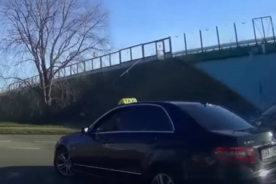 Kiedy jesteś taksówkarzem i jednocześnie piratem drogowym