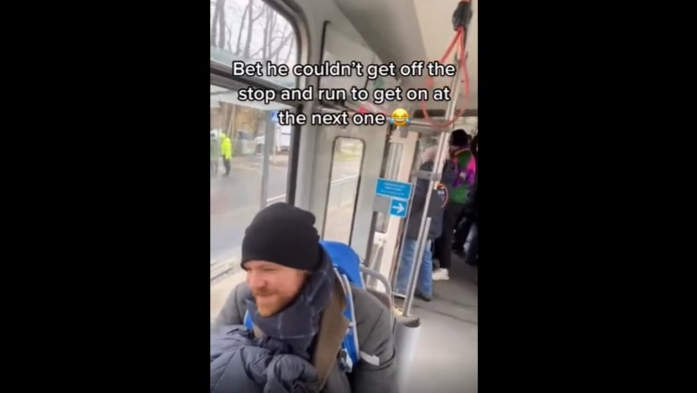 Kiedy z kumplami założysz się, że wsiądziesz do tego samego tramwaju