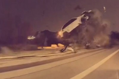 Wypadek BMW uchwycony z nietypowej perspektywy