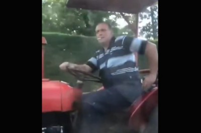 Kiedy pocinasz traktorem, ale ktoś ma dla Ciebie niespodziankę