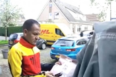 Kurier zastawił mu drogę, więc ten postanowił się zemścić