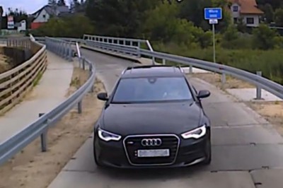 Szybka karma za cwaniakowanie dla kierowcy w Audi