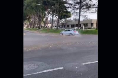 Jazda bokiem BMW, która mocno mu nie wyszła