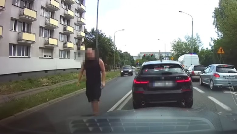 Cwaniak z BMW na siłę szukał zaczepki. Żenujące zachowanie