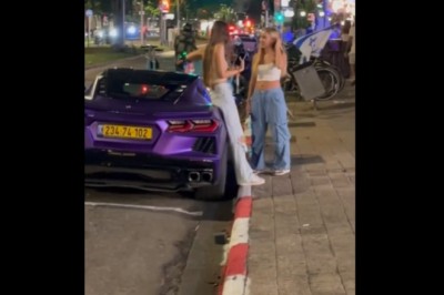 Laski, aż podskoczyły, kiedy oparły się o super brykę