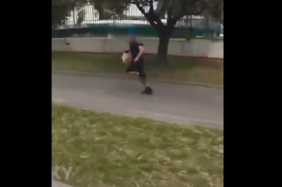 Złodziej torebki zatrzymany przez motocyklistów na gorącym uczynku