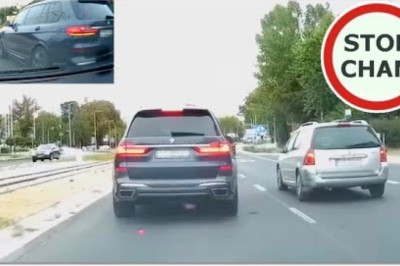 Typ w BMW X7 nie wytrzymał ciśnienia po usłyszeniu klaksonu