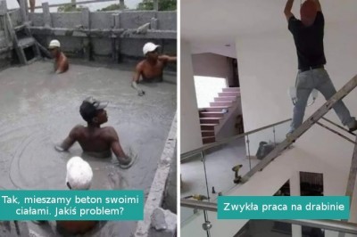 Przykłady ludzi, którzy za nic mają przepisy bezpieczeństwa w pracy