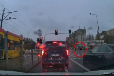 Piesza kontra Audi. O krok od tragedii