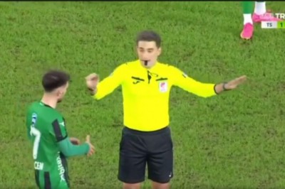 Żółta kartka za chamskie zachowanie wobec sędziego