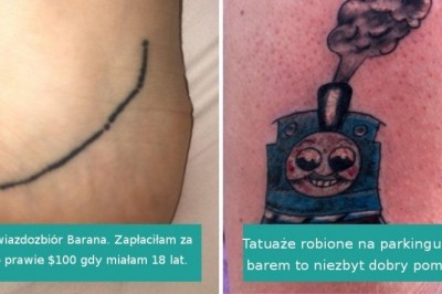 Ci ludzie nie do końca przemyśleli tatuaże. Nie opłaca się oszczędzać na jakości