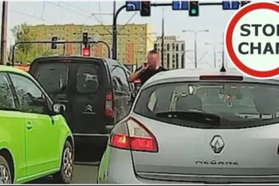 Burackie zachowanie na drodze, karma szybko wróciła