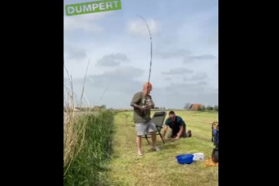 Szybki żart z wędkarzem. Gość konkretnie wystartował