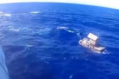 Moment uratowania nastolatka który dryfował przez 49 dni na morzu