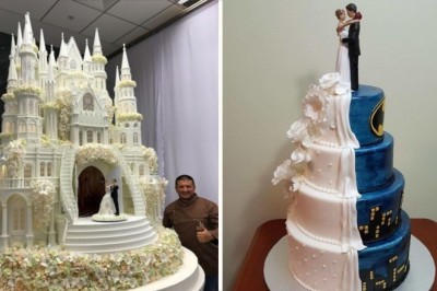 17 najbardziej kreatywnych i spektakularnych tortów weselnych znalezionych w Internecie