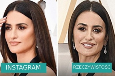 Galeria porównująca fotografie gwiazd z Instagrama oraz w prawdziwym życiu