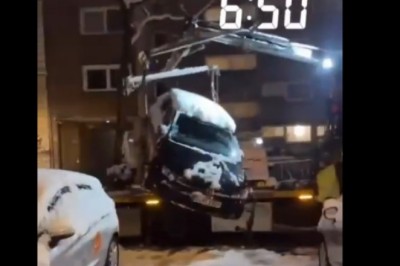 Kiedy zlecisz młodemu, żeby odholował auto z parkingu