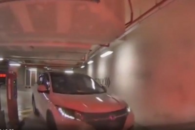 Cwaniak nie chciał płacić za parking. Tego jednak nie przewidział