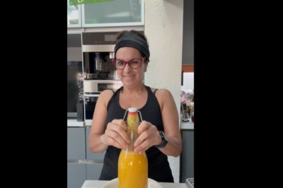 Kuchnia do remontu po tym jak nagrała otwieranie swojego soku