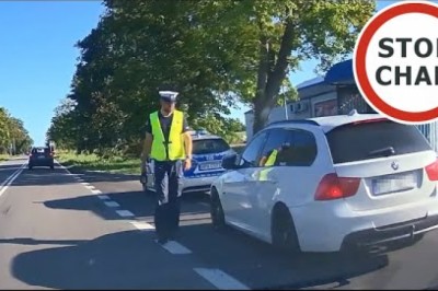 Kierowca BMW kontra policja. Momentalnie pożałował swojego zachowania