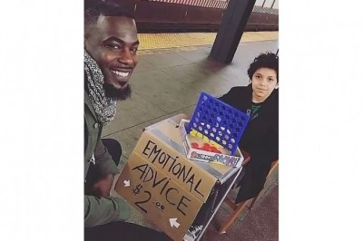 11-latek z Brooklynu sprzedawał „emocjonalne rady” w metrze - i zrobił furorę
