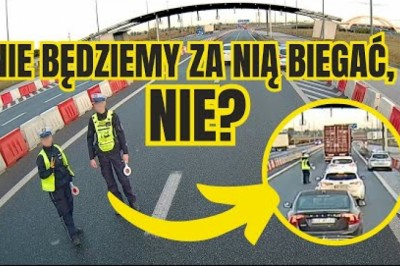 Kobieta uciekła policjantom podczas kontroli trzeźwości na A1 - Nagranie świadka zdarzenia