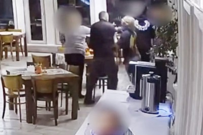 Awantura w restauracji. Upubliczniono nagrania z szarpaniny burmistrz i radnego