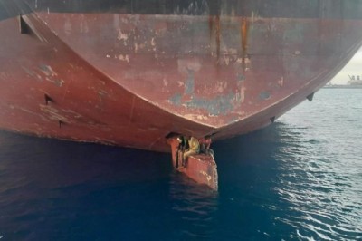 Niewiarygodne! Trzech mężczyzn z Nigerii przez 11 dni płynęło do Hiszpanii, siedząc na sterze statku