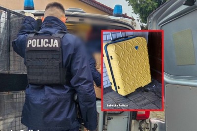 Został aresztowany, bo zostawił walizkę na dworcu w Żarach. Grozi mu 8 lat więzienia - nagranie