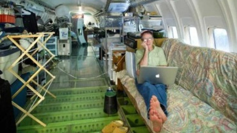 Boeing 727 zamiast na iść na złom został przekształcony w dom w lesie