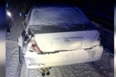 Driftowanie BMW w Zakopanym zakończyło sie odjazdem na lawecie i mandatami