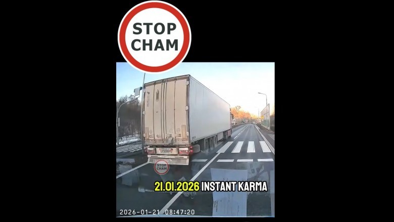 Jechał ciężarówką ok 90 km/h na pięćdziesiątce i wyprzedzał na pasach. Wszystko tuż przed nieoznakowanym radiowozem