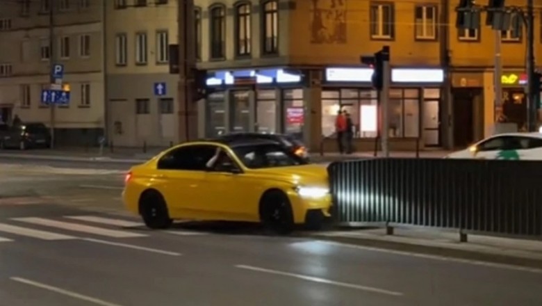 Więcej sprzętu niż talenty? Popis BMW we Wrocławiu zakończony dzwonem z barierkami