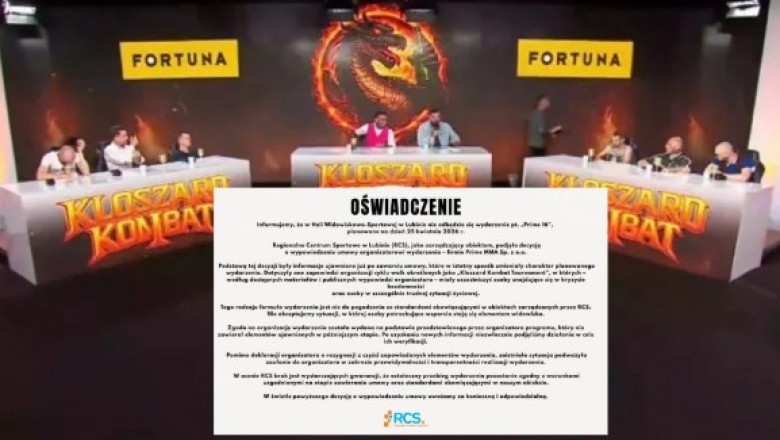 Prime MMA odwołane? Zerwano umowę na wynajem hali widowiskowej w Lublinie