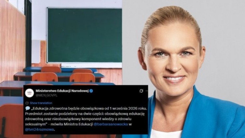 Nowacka ogłosiła, że od września edukacja zdrowotna będzie obowiązkowa