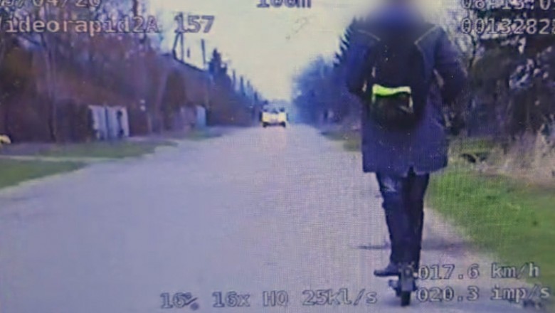 Jechał zygzakiem na hulajnodze, a za nim policja. 34-latek miał 2,5 promila